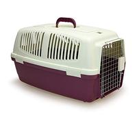 ARQUIVET Trasportino in plastica per animali 62 x 39 x 38 cm - Cani e gatti di taglia piccola o media, roditori di grossa taglia - Trasportino per treno e auto