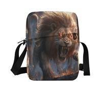 arrabbiato leone animale vigile del fuoco borse per le donne borsa a tracolla tracolla regolabile per lo shopping shopping