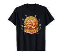 Arrabbiato Piccante Ramen Burger Mostro Cartone Animato Maglietta