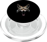 Arrabbiato Sciacallo Testa Ruggente Animale Selvatico Deserto PopSockets PopGrip per MagSafe
