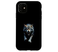 Arrabbiato Testa di Lupo Ruggente Selvaggio Animale For Custodia per iPhone 11
