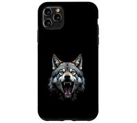 Arrabbiato Testa di Lupo Ruggente Selvaggio Animale For Custodia per iPhone 11 Pro Max