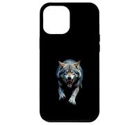 Arrabbiato Testa di Lupo Ruggente Selvaggio Animale For Custodia per iPhone 12 Pro Max