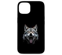 Arrabbiato Testa di Lupo Ruggente Selvaggio Animale For Custodia per iPhone 13