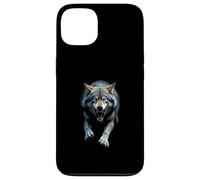 Arrabbiato Testa di Lupo Ruggente Selvaggio Animale For Custodia per iPhone 13