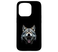 Arrabbiato Testa di Lupo Ruggente Selvaggio Animale For Custodia per iPhone 15 Pro
