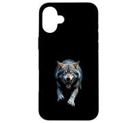Arrabbiato Testa di Lupo Ruggente Selvaggio Animale For Custodia per iPhone 16 Plus