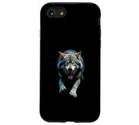 Arrabbiato Testa di Lupo Ruggente Selvaggio Animale For Custodia per iPhone SE (2020) / 7 / 8