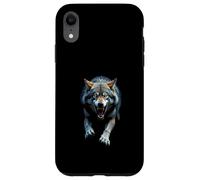Arrabbiato Testa di Lupo Ruggente Selvaggio Animale For Custodia per iPhone XR