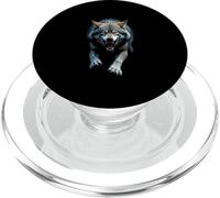 Arrabbiato Testa di Lupo Ruggente Selvaggio Animale For PopSockets PopGrip per MagSafe