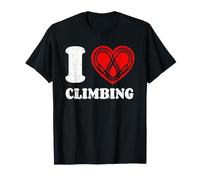 Arrampicare Alpinismo Moschettone I Love Climbing Maglietta