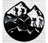 Arrampicata Escursionismo in montagna Vinile Record Orologio da Parete Art Decor Vintage Wall Art Design