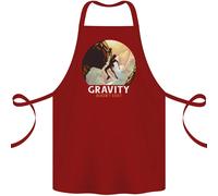 Arrampicata Gravity Non Ha Exist Divertente Cotone Grembiule 100% Biologico