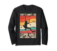 Arrampicata - Questo è quello che faccio scalare i muri e so cose Maglia a Manica