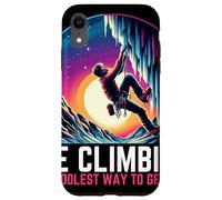 Arrampicata su ghiaccio Il modo più cool per alzarsi! Ice Snow Climber Custodia per iPhone XR