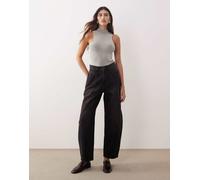 ARRANGE - Clover - Jeans nero slavato con cuciture a vista sul davanti 36