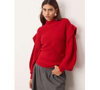 ARRANGE - Maglione strutturato sagomato rosso con dettaglio sulle spalle M