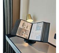 Arranger da parete ideale per scrivania, pannelli a doppia faccia in PVC da 10/20 pagine, sistema di archiviazione documenti formato lettera, ideale per la casa/ufficio di riferimento display (a)