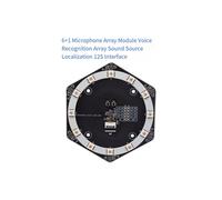 Array di Riconoscimento Vocale con 6+1 Microfoni Aggiornato, LED RGB A Colori I2S per La Localizzazione Della Sorgente Audio Tramite Beamforming.