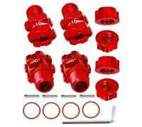 ARRCat Ruota esagonale da 14 mm a 17 mm con mozzo ruota estesa da 10 mm con tappo antipolvere dadi aggiornamenti parte per Arrma 1/10 Granito Senton Big Rock Typhon 3S BLX, adattatori per mozzo