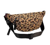 arrderly Borsa a tracolla da donna a mezza luna, grande, regolabile, motivo leopardato, multifunzione, durevole, unisex, cocktail, festival, uso quotidiano