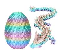 arrderly Uovo di drago 3D, drago di cristallo in uovo di drago a sorpresa articolato DragonFidget giocattoli decorazione casa ufficio giocattoli da scrivania per bambini adulti