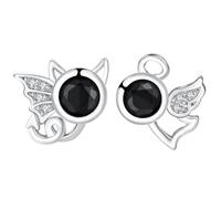 Arrebol Angel Devil Orecchini Asimmetrici Donna Argento Sterling 925 Orecchini Anallergici, Gioielli Originali per Donna Sorella Moglie Fidanzata
