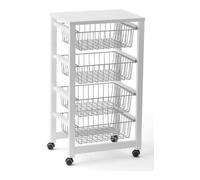 Arredamenti Italia GINGERONE Carrello porta vivande Bianco
