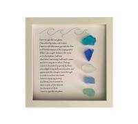Arredamento Artistico In Vetro Di Mare - Decorazione Murale, Cornice Foto, Poesia In Vetro Di Mare | Cornice Per Foto In Vetro Di Mare Con Poesia | Cornice Per Foto In Vetro Di Mare | Artigianato In