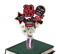 Arredamento del vaso di laurea, decorazioni del vaso di laurea per tavolo - Classe di 2025 Toppers della tabella di laurea,Proppetti di background fotografico del college, materiali per le vacanze per