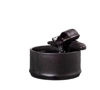 Arredamento della camera, giochi d'acqua for interni, Fontana Zen Feng Shui, design finto for la decorazione domestica di ed esterni, tavolo, desktop, ufficio, arredamento da letto(Black)