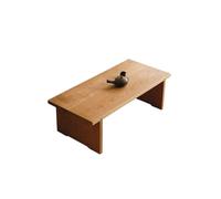 Arredamento Della Casa Tavolino da caffè in legno massello, semplice stile Wabi-sabi, con mortasa e tenone, piccolo tavolo da tè, tavolino laterale da divano Tavolini Da Salotto(120cm)