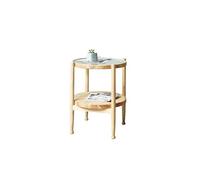 Arredamento Della Casa Tavolino da caffè in legno nordico, tavolino da divano in rattan, adatto for la casa, soggiorno, tavolo da caffè Tavolini Da Salotto(51x61cm)