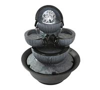 Arredamento della fontana di roccioso del desktop dell'interno Soggiorno che scorre l'acqua cascata ornamento due flussi (colore: come mostrato taglia:taglia unica)