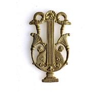 arredamento frontone orologio bronzo o ottone cartello antica musica francese