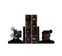 Arredamento per la camera Bookends for Shelves Decorative - Heavy Duty Book Ends for Vintage Home Decor Resin Material Projector Camera Holder Presents for Lovers Divertenti accessori da scrivania