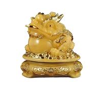 Arredamento per la casa I rospi a Tre Zampe attirano Gli Ornamenti di ricchezza Scultura di geomanzia fortunata Decorazione della casa Regali di Artigianato(Grande)