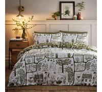 furn. arredamento. Set di coperture per piumini astratti floreali di Frida
