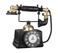 Arredamento telefonico antico | Elegante telefono vintage in resina | Scultura retrò classica | Ornamento desktop in stile europeo | Modello di telefono decorativo per soggiorno, scaffale, caffè