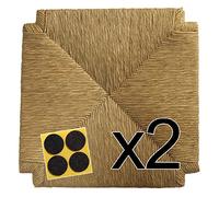 ArredaSì Fondelli in Paglia 40,8x40,8 (MOD. 117 ZF) [Set di Due] + Feltrini in Omaggio