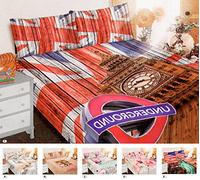 ARREDIAMOINSIEME-nelweb Completo Parure Lenzuolo Federe Copriletto 2 Misure Disponibili Matrimoniale Singolo 100% Cotone MOD.Completo Living 2 Piazza Cuori