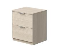 Arreditaly Comodino Con 2 Cassetti Per Camera Da Letto Cameretta Ragazzi Studio Ingresso Comò Settimino Zona Notte 38 x 33,5 x 45 cm Cm (Rovere)