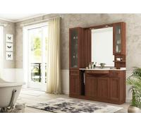 ARREDO BAGNO MOBILE COUNTRY CHIC R208 cm.153 FINITURA LEGNO A SCELTA