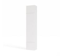 ARREDO DA CASA Armadio Guardaroba Chiuso, Mobile ingresso con Gancio Estraibile, Scarpiera e Vani, Sistema Tip-On senza Maniglie, Mobiletto Salvaspazio Moderno 50x238 cm MIT16 (Bianco)