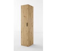 ARREDO DA CASA Armadio Wenge/rovere Chiaro O Rovere Stile Moderno Mobile Anta Singola Multiuso con Ripiani Uso Come Scarpiera AI1010 (rovere)