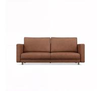 ARREDO DA CASA Divano Letto 3 Posti con Contenitore, Design Moderno in Tessuto con Molle Bonnell e Gambe in Legno 13cm, 221x90x98 cm, con Vano Salvaspazio, Colore Beige o Terracotta DT1 (Terracotta)