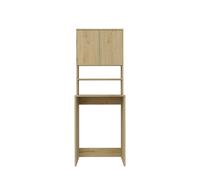 ARREDO DA CASA Mobile per Lavatrice o Asciugatrice con 2 Ante e Mensola, Mobile Copri Lavatrice per Lavanderia Ordinata, 64x180x64 cm MLT2 (Rovere)