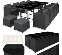 Arredo giardino set tavolo e sedie arredamento da esterno polyrattan alluminio