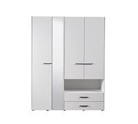 Arredo Stock Armadio 4 ante 2 cassetti e specchio, lap 161x205x55 cm