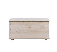 Arredo Stock Baule Contenitore portatutto in Legno (90x45x45 cm)